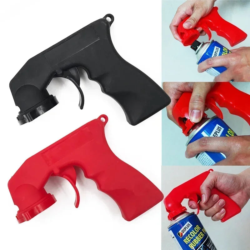 Portable Plastic Spray Gun Handle Universal Polishing Paint Spray Guns Adaptor Reusable Spraying Hand Spray Gun Car Paint Tools