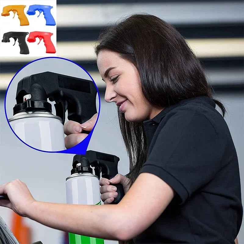 Portable Plastic Spray Gun Handle Universal Polishing Paint Spray Guns Adaptor Reusable Spraying Hand Spray Gun Car Paint Tools
