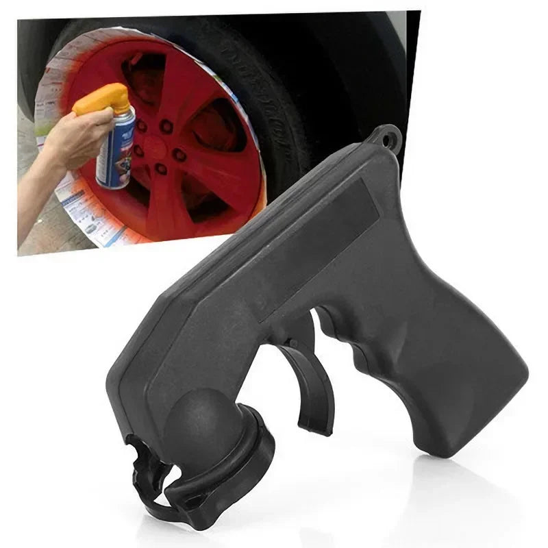 Portable Plastic Spray Gun Handle Universal Polishing Paint Spray Guns Adaptor Reusable Spraying Hand Spray Gun Car Paint Tools
